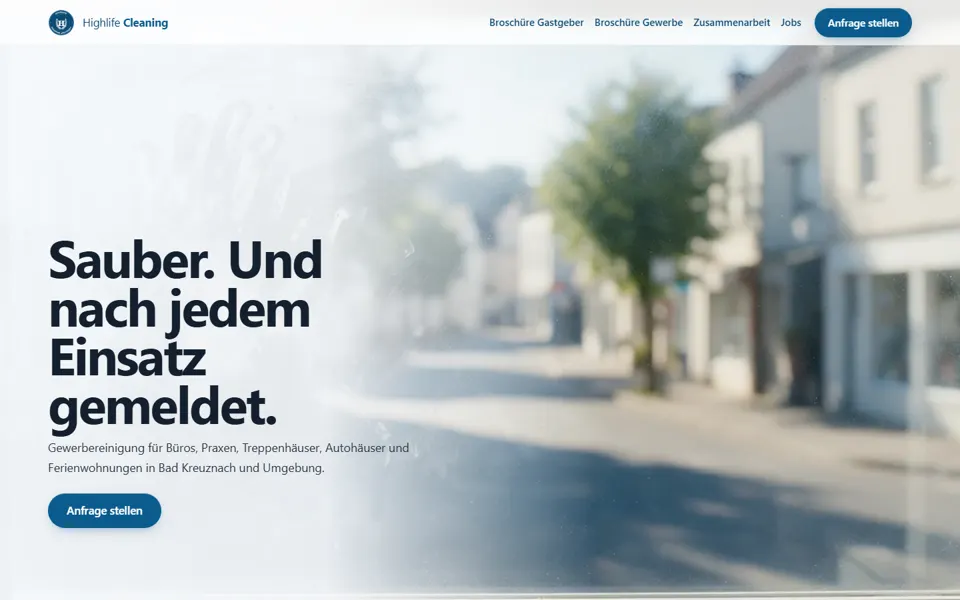 Startseite von Highlife Cleaning